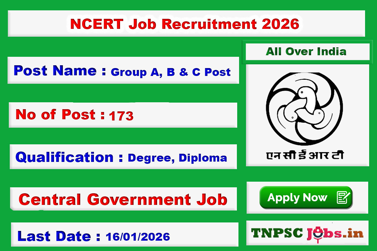 NCERT Job Recruitment 2026
