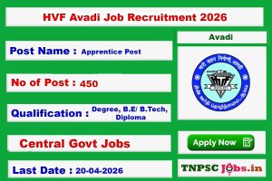 HVF Avadi Job