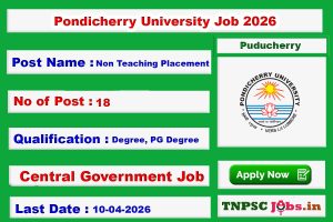 Pondicherry University Jobs