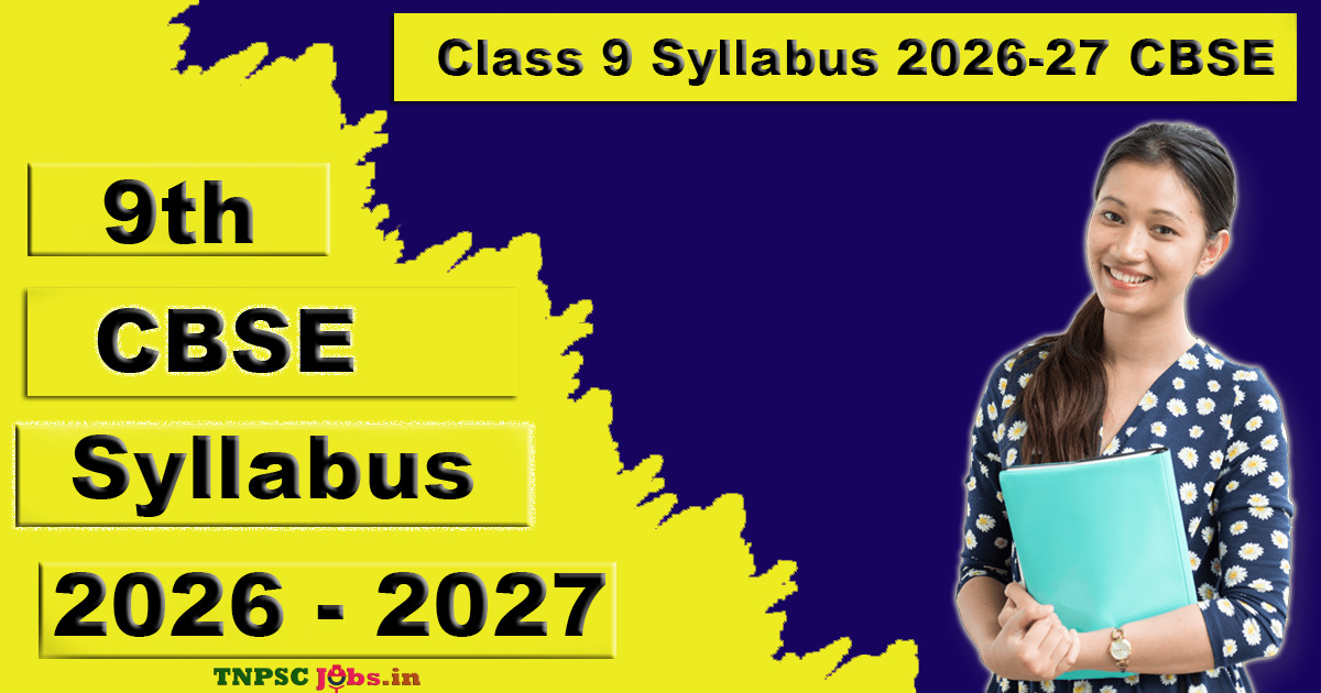 9th std Syllabus 2026-27 CBSE