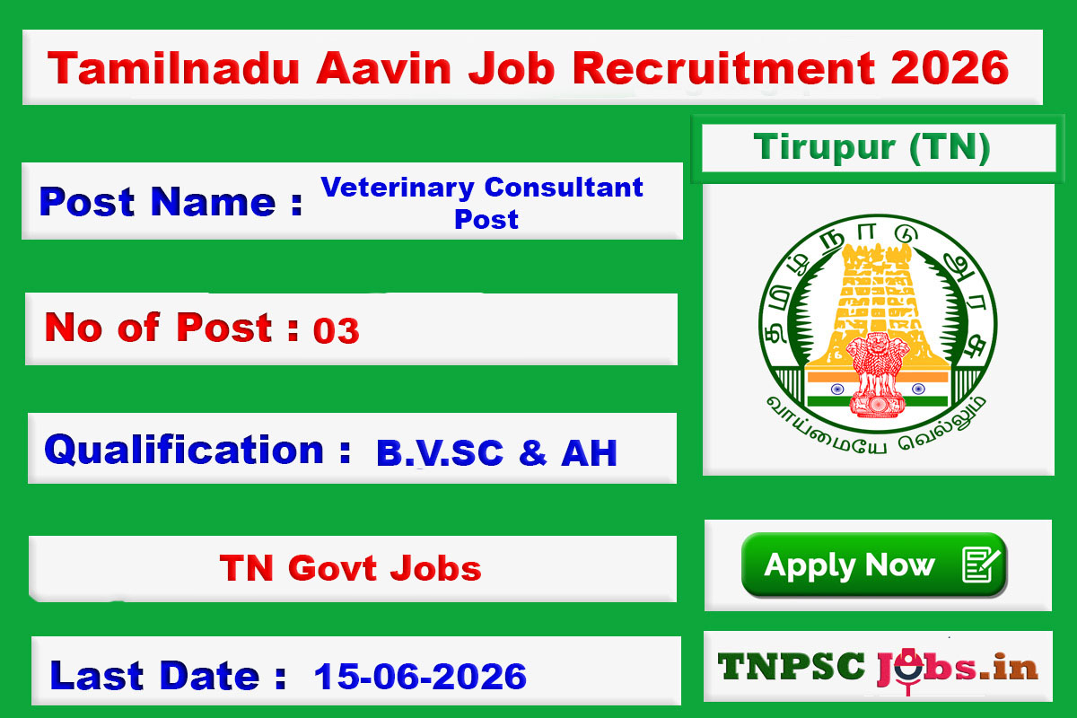 Aavin Jobs 2026